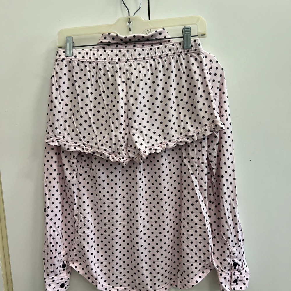 PJ Salvage- Women's PJ SET- Size XS-Pink w/Black Polka-Dots - Picture 3 of 9